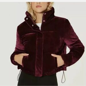 Jou Jou Cropped Velvet Jacket Size Large